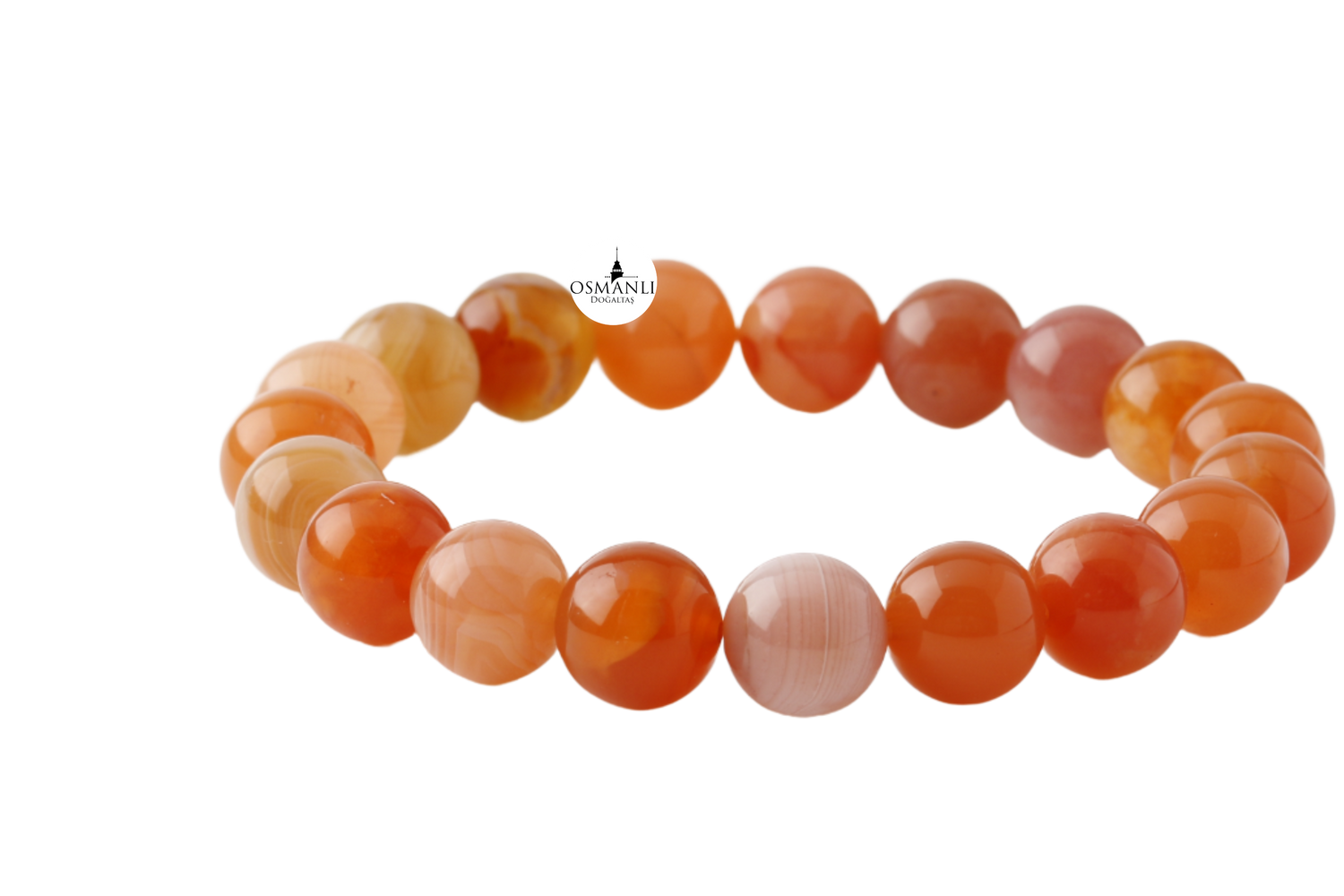 Madagaskar Akiği 10mm Doğal Taş Bileklik