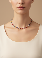 Öğrenci Kolyesi (KEHRİBAR, AKİK,LAPİS, LABRADORİT, HAVLİT,PEMBE KUVARS,DUMANLI KUVARS,KAPL - model çekimi 1