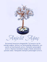 Anjelit Doğal Taş Ağaç - Akik Taşı Zemin Üzerine