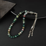 Hint Akiği Doğal Taş Tesbih 33lük - 6mm