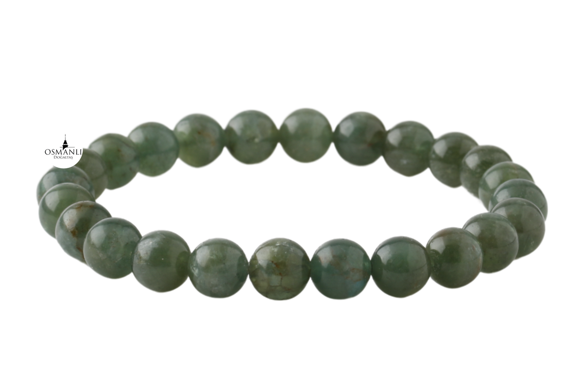 Yeşil Apatit 8mm Doğal Taş Bileklik