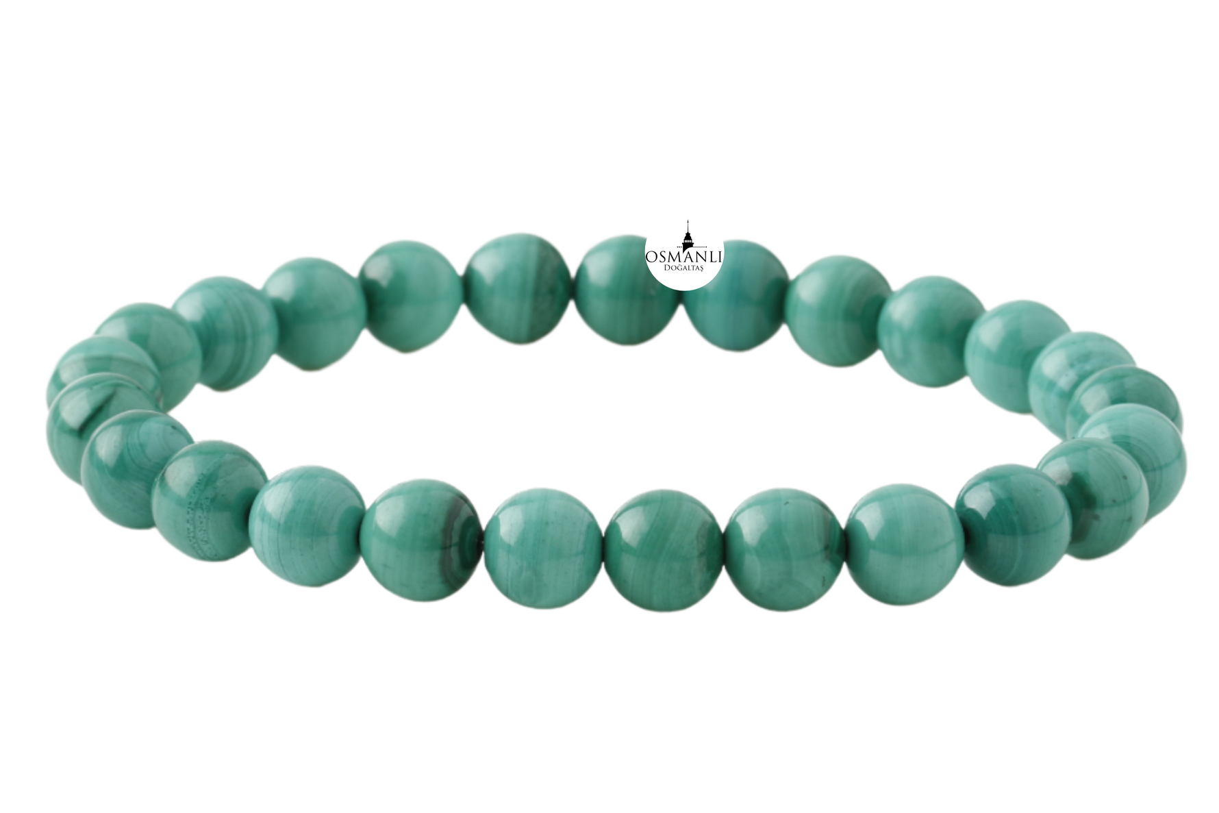Malakit 8mm Doğal Taş Bileklik
