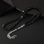 Golden Obsidyen Doğal Taş Tesbih 99luk - 6mm