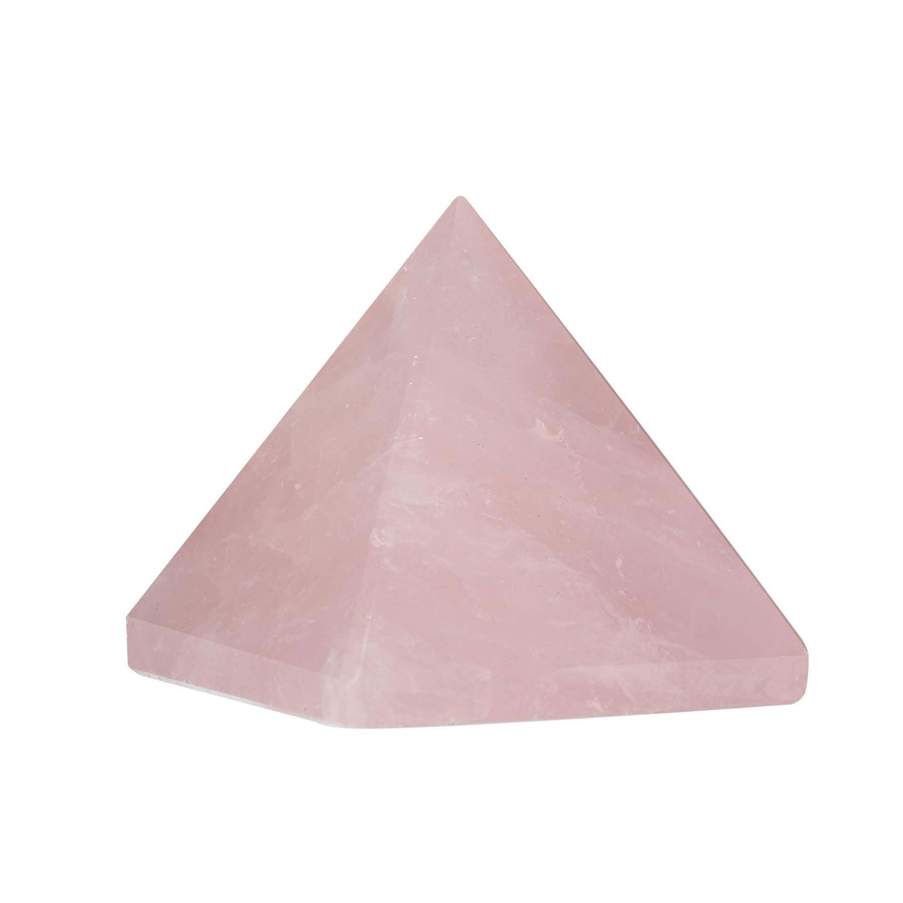 Pembe Kuvars Doğal Taş Piramit - 3cm