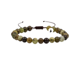 Tsavorit Lal 6mm Merdiven Kapama Doğal Taş Bileklik