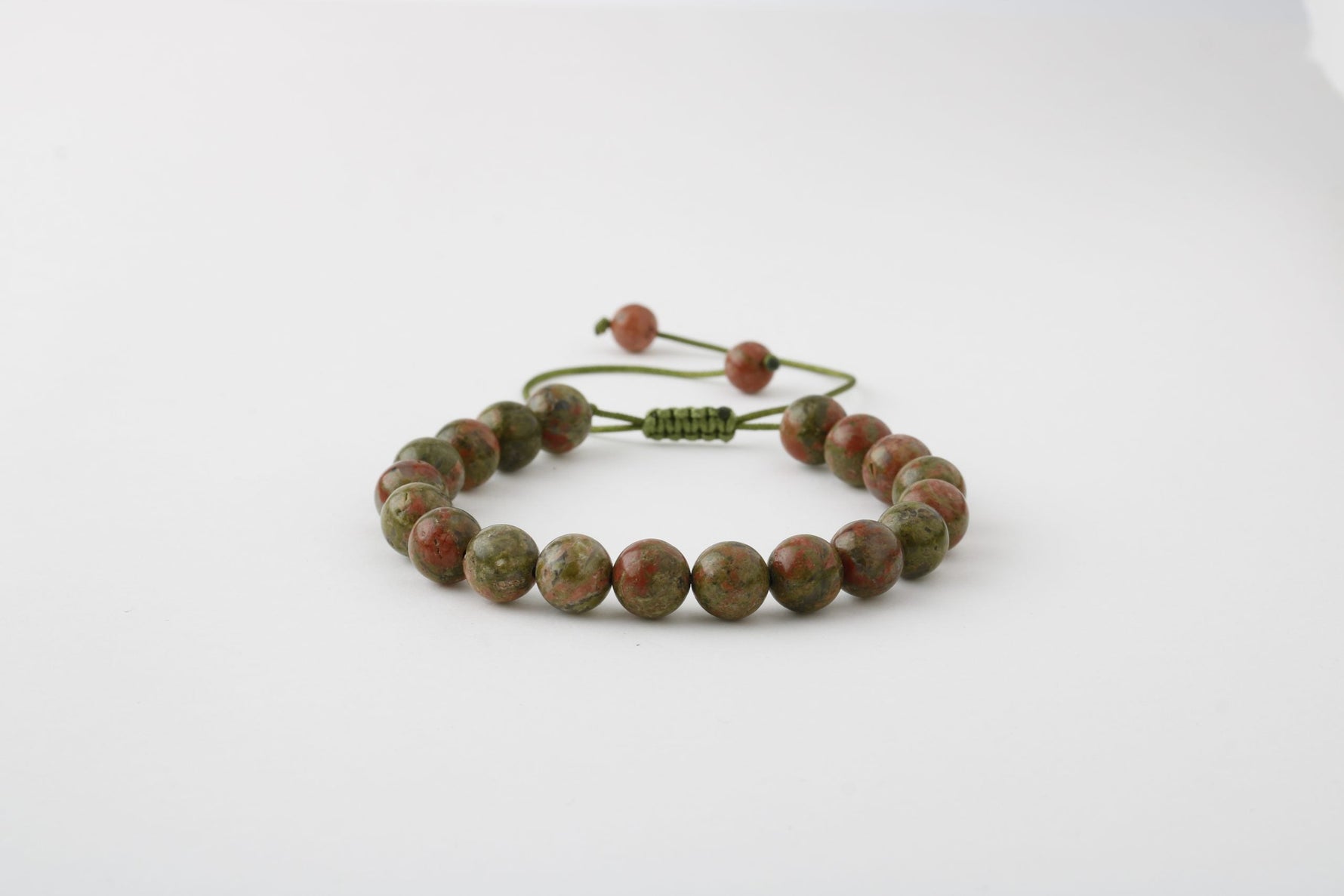 Unakit 8mm Merdiven Kapama Doğal Taş Bileklik