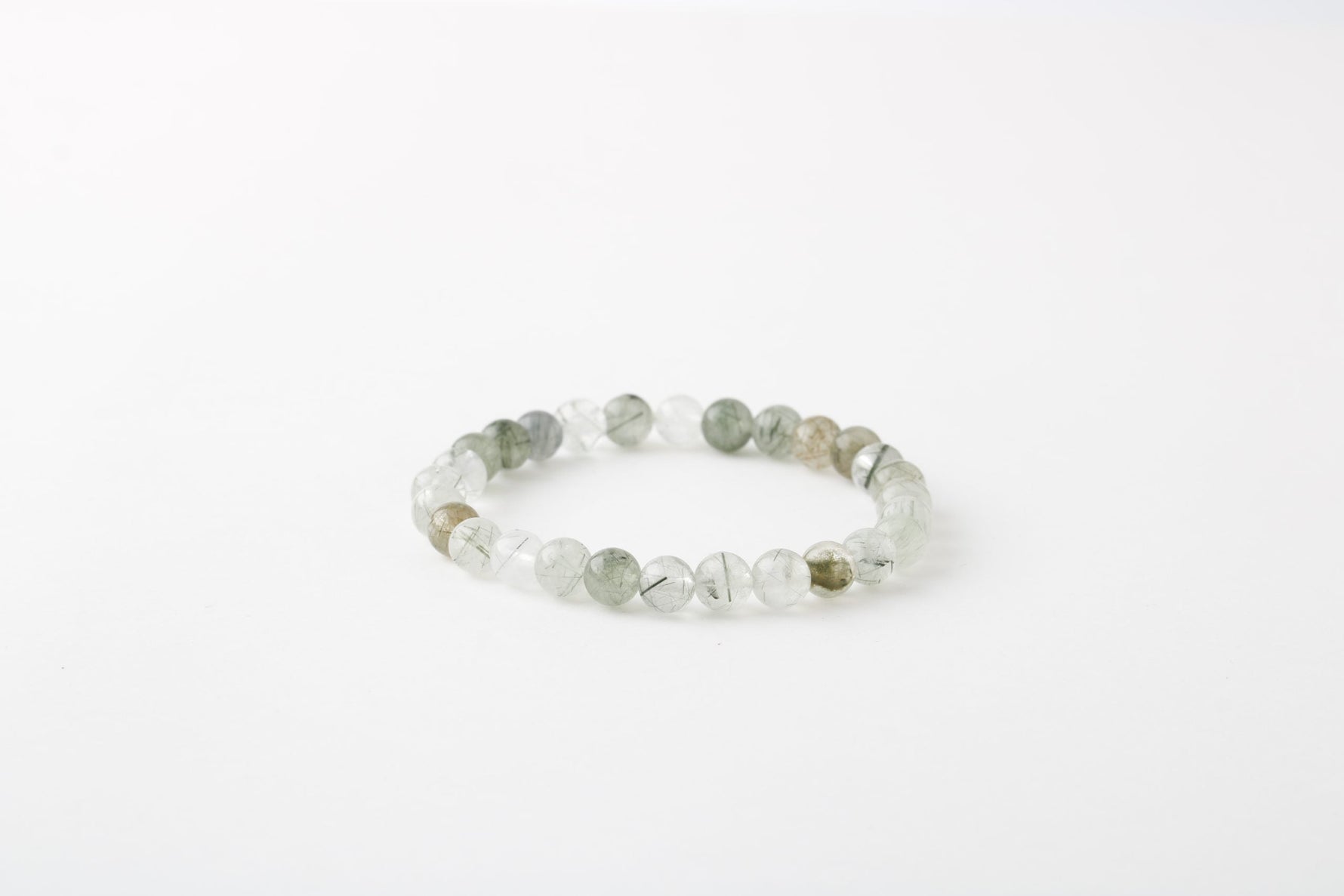 İğneli Kuvars 8mm Doğal Taş Bileklik