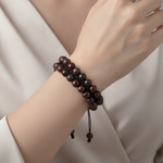 Jasper 8mm Çift Sıra Makrome Doğal Taş Bileklik