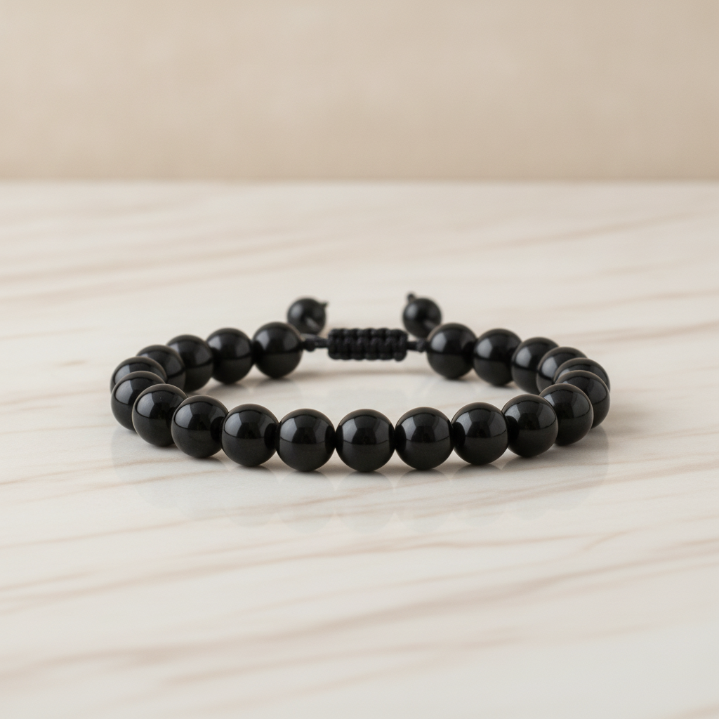 Golden Obsidyen 8mm Merdiven Kapama Doğal Taş Bileklik