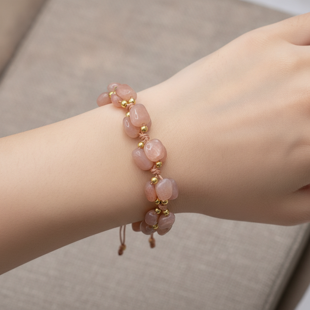 Güneş Taşı Doğal Taş Merdiven Kapama Naturel Kesim Bileklik