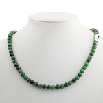 Anyolit 6 mm Dizi Doğal Taş Kolye