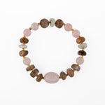 Ay Taşı-Pembe Kuvars-Güneş Taşı Doğal Taş Bileklik