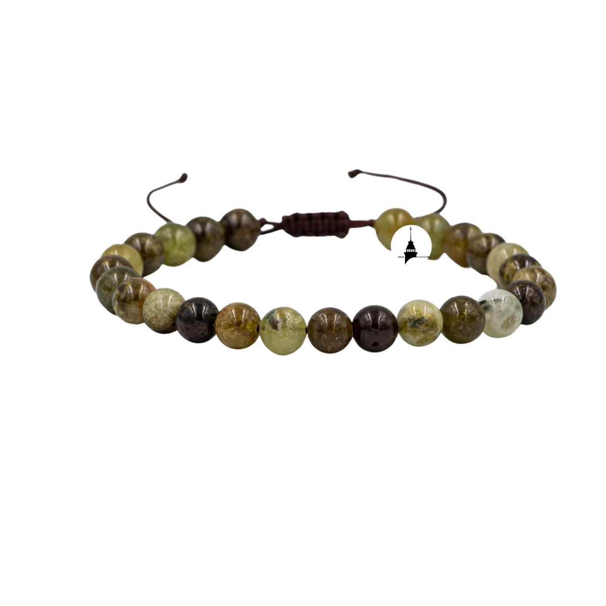 Tsavorit Lal 6mm Merdiven Kapama Doğal Taş Bileklik