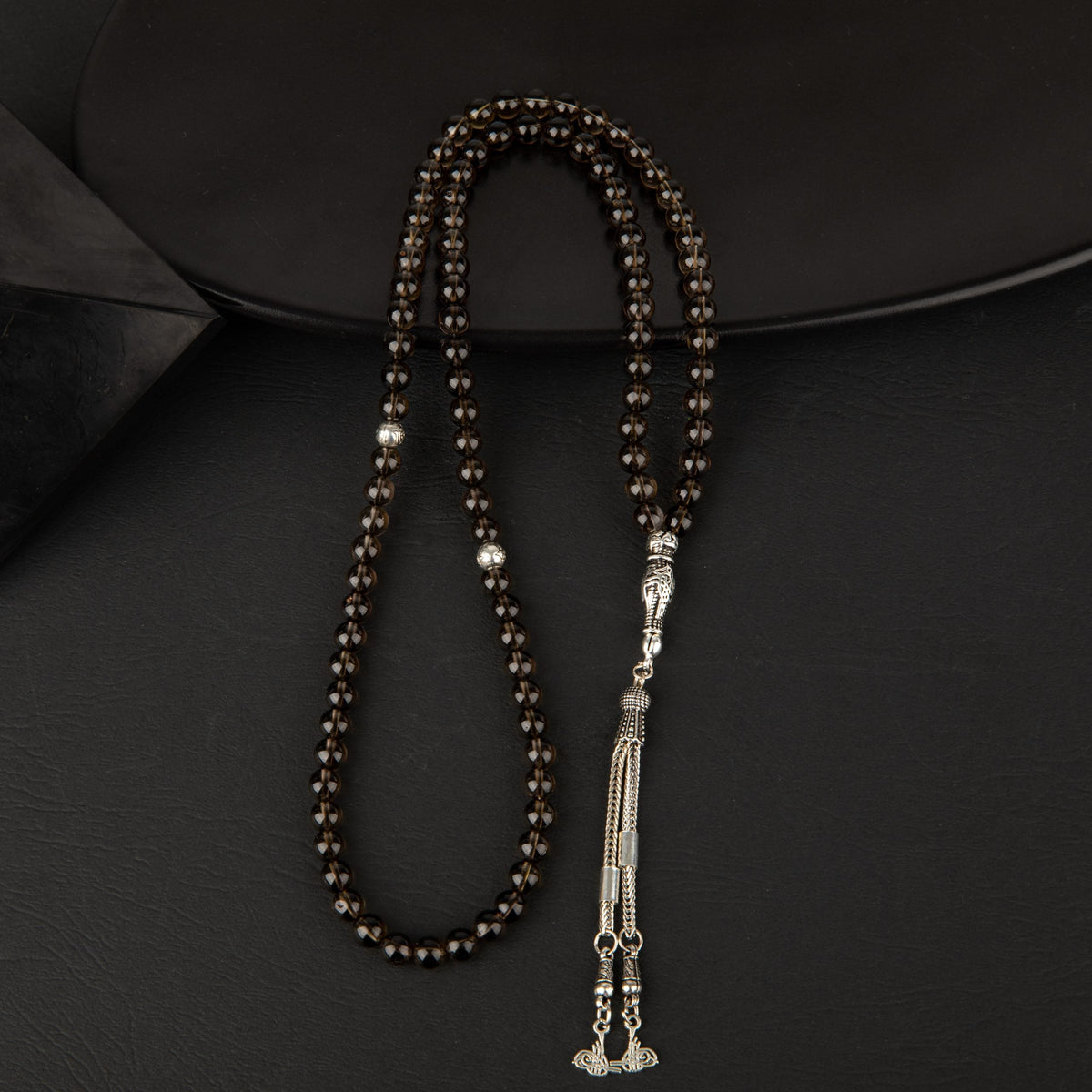 Dumanlı Kuvars Doğal Taş Tesbih 99luk - 6mm