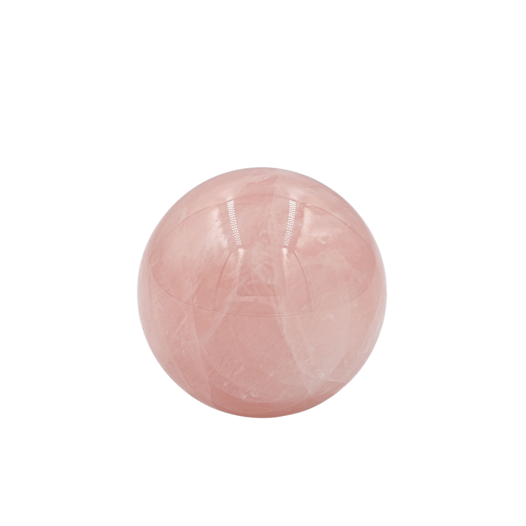 Pembe Kuvars Doğal Taş Küre Tımbıl El Taşı