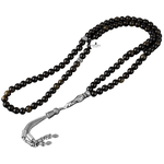Golden Obsidyen Doğal Taş Tesbih 99luk - 6mm