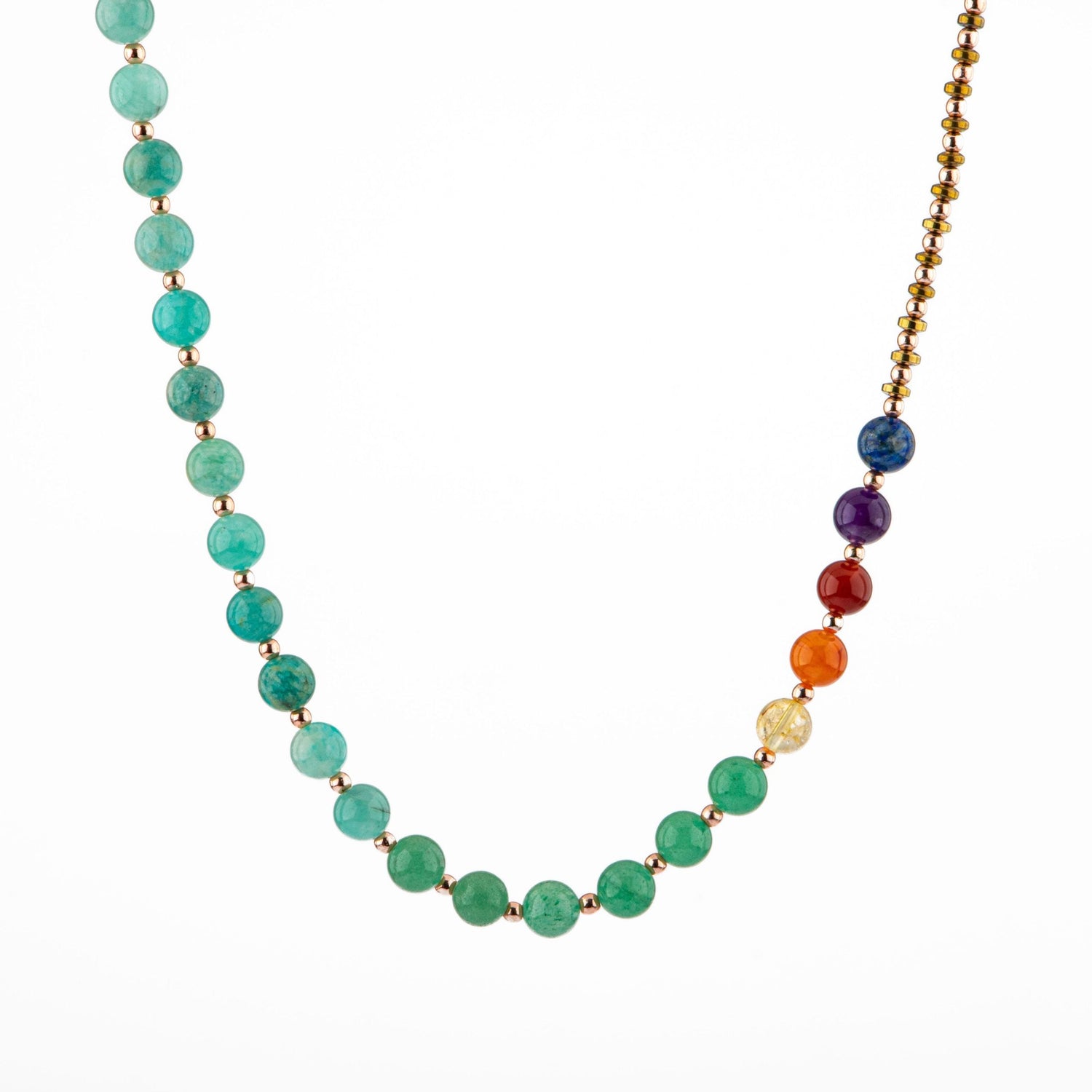 Amazonit -Aventurin-Sitrin-Karnelyan Akik-Kırmızı Akik-Ametist-Lapis Lazuli Kolye