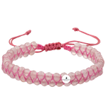 Pembe Kuvars (Gül Kuvars) 3-4mm Çift Sıra Doğal Taş Bileklik