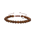 Hessonit Lal 6mm Merdiven Kapama Doğal Taş Bileklik