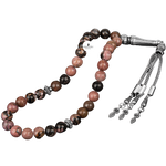 Rodonit Doğal Taş Tesbih 33lük - 8mm