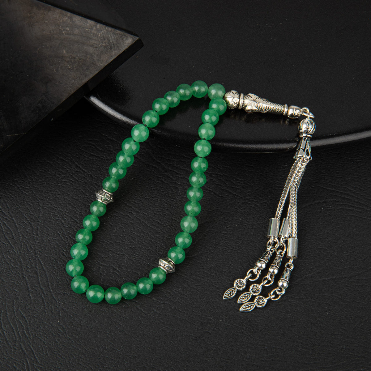 Yeşil Aventurin Doğal Taş Tesbih 33lük - 6mm