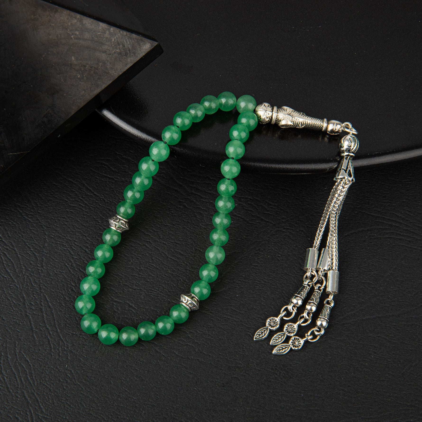 Yeşil Aventurin Doğal Taş Tesbih 33lük - 6mm