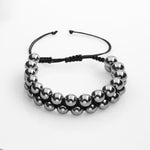 Trehartz 8mm Çift Sıra Makrome Doğal Taş Bileklik