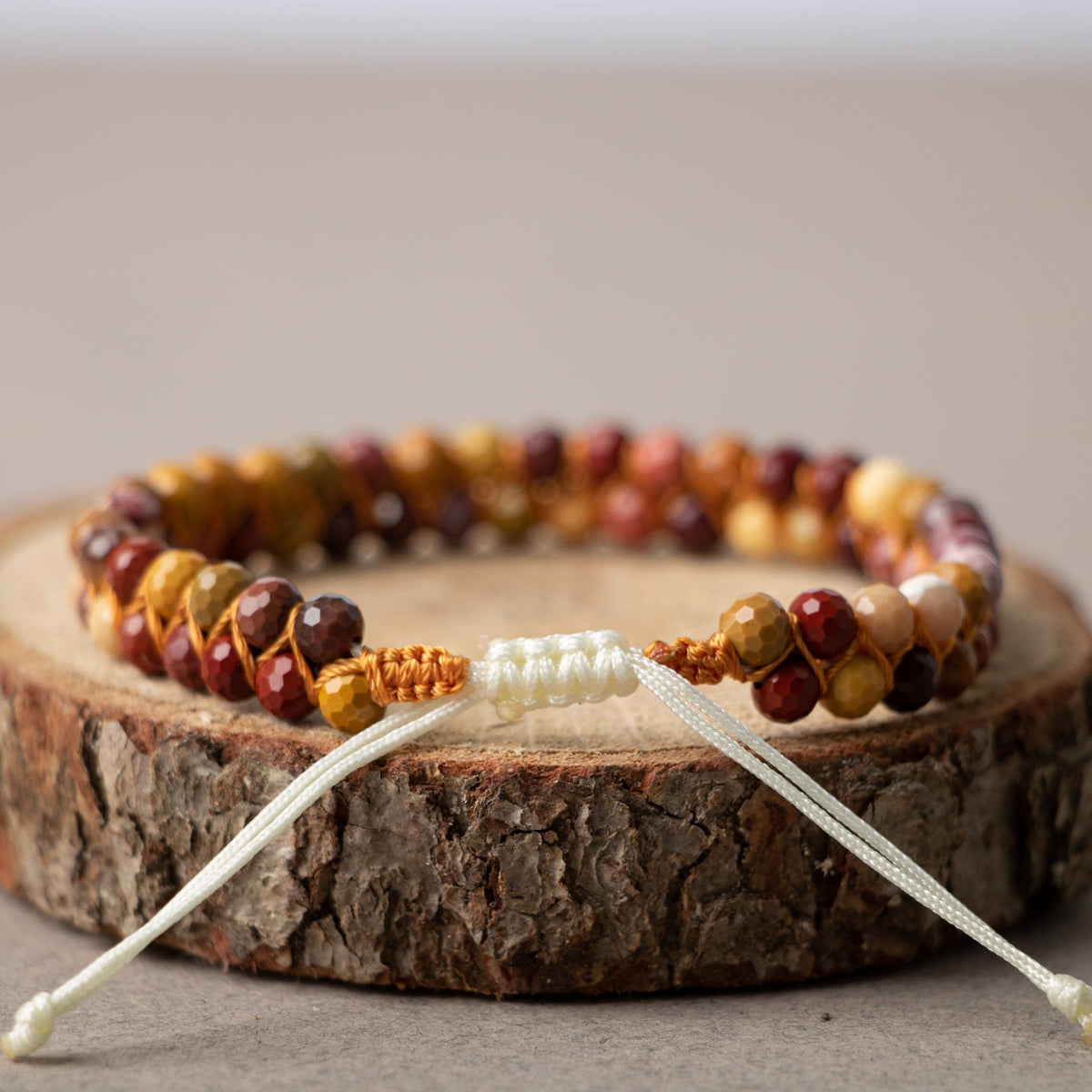 Jasper 3-4mm Çift Sıra Doğal Taş Bileklik