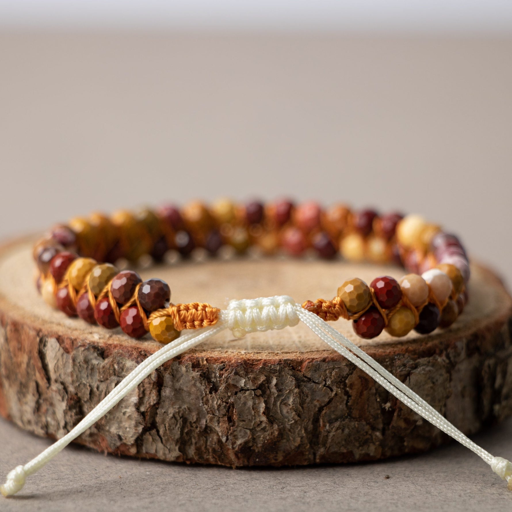 Jasper 3-4mm Çift Sıra Doğal Taş Bileklik