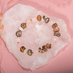 Ay Taşı-Pembe Kuvars-Güneş Taşı Doğal Taş Bileklik