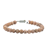 Rodokrosit 6mm Merdiven Kapama Doğal Taş Bileklik
