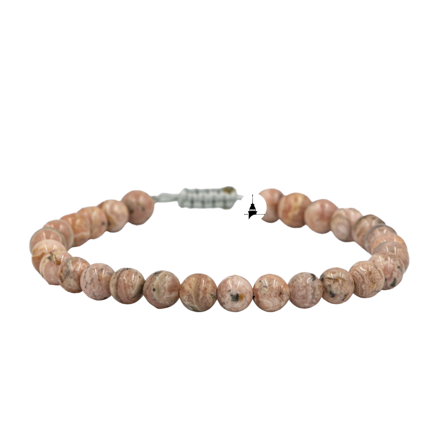 Rodokrosit 6mm Merdiven Kapama Doğal Taş Bileklik