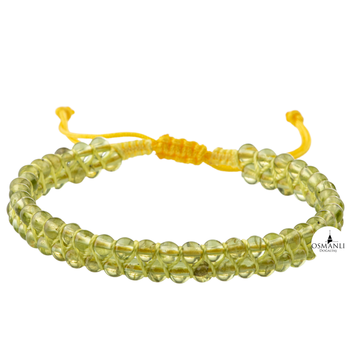 Zebercet 4mm Çift Sıra Doğal Taş Bileklik