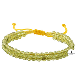 Zebercet 4mm Çift Sıra Doğal Taş Bileklik