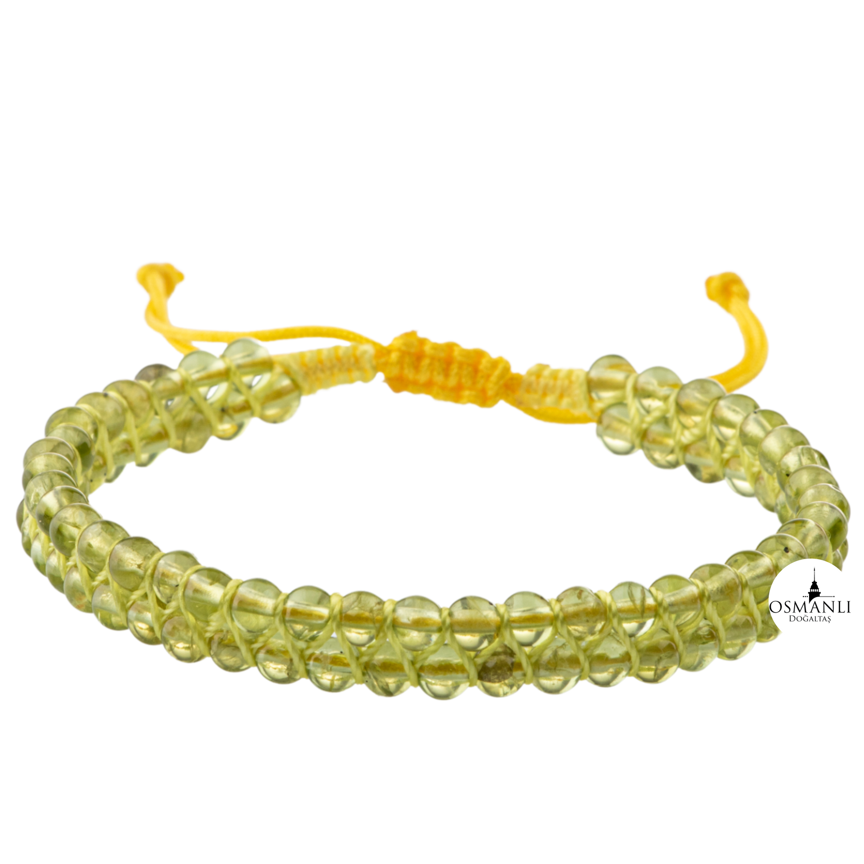 Zebercet 4mm Çift Sıra Doğal Taş Bileklik