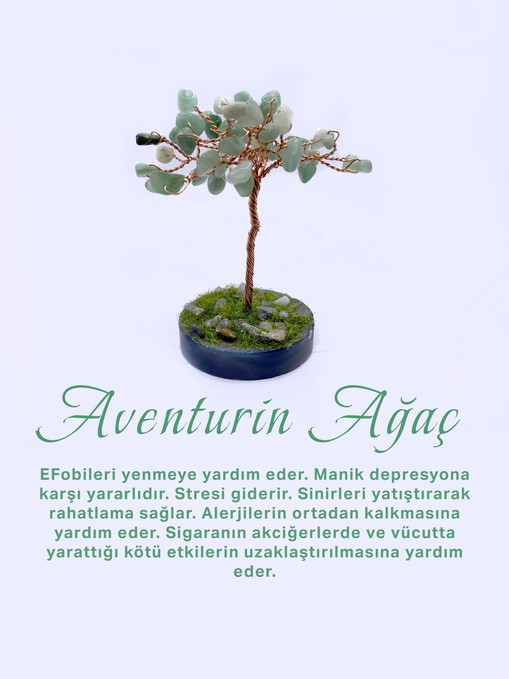 Anjelit Doğal Taş Ağaç - Akik Taşı Zemin Üzerine