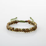 Tsavorit Lal 4mm Çift Sıra Doğal Taş Bileklik