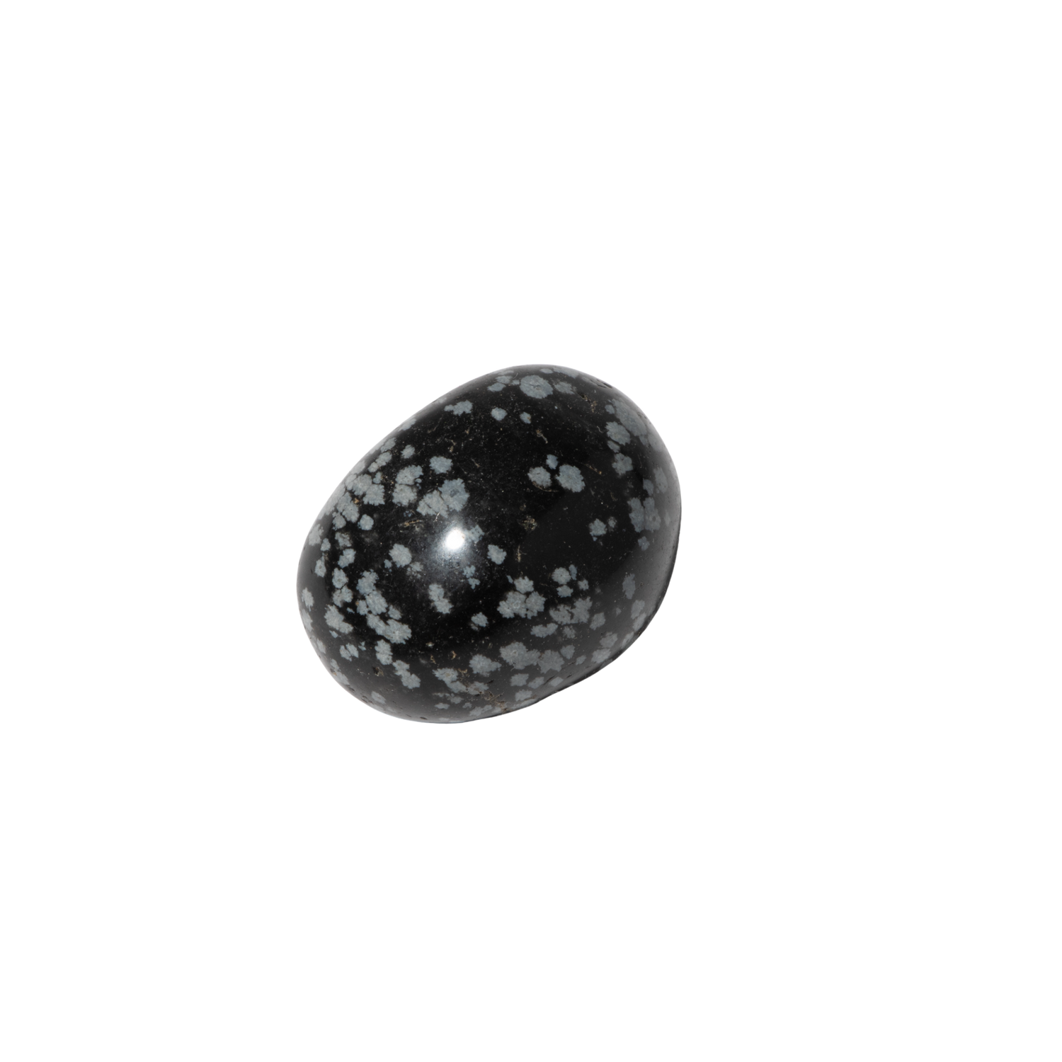 Karlı Obsidyen Doğal Taş Tımbıl El Taşı