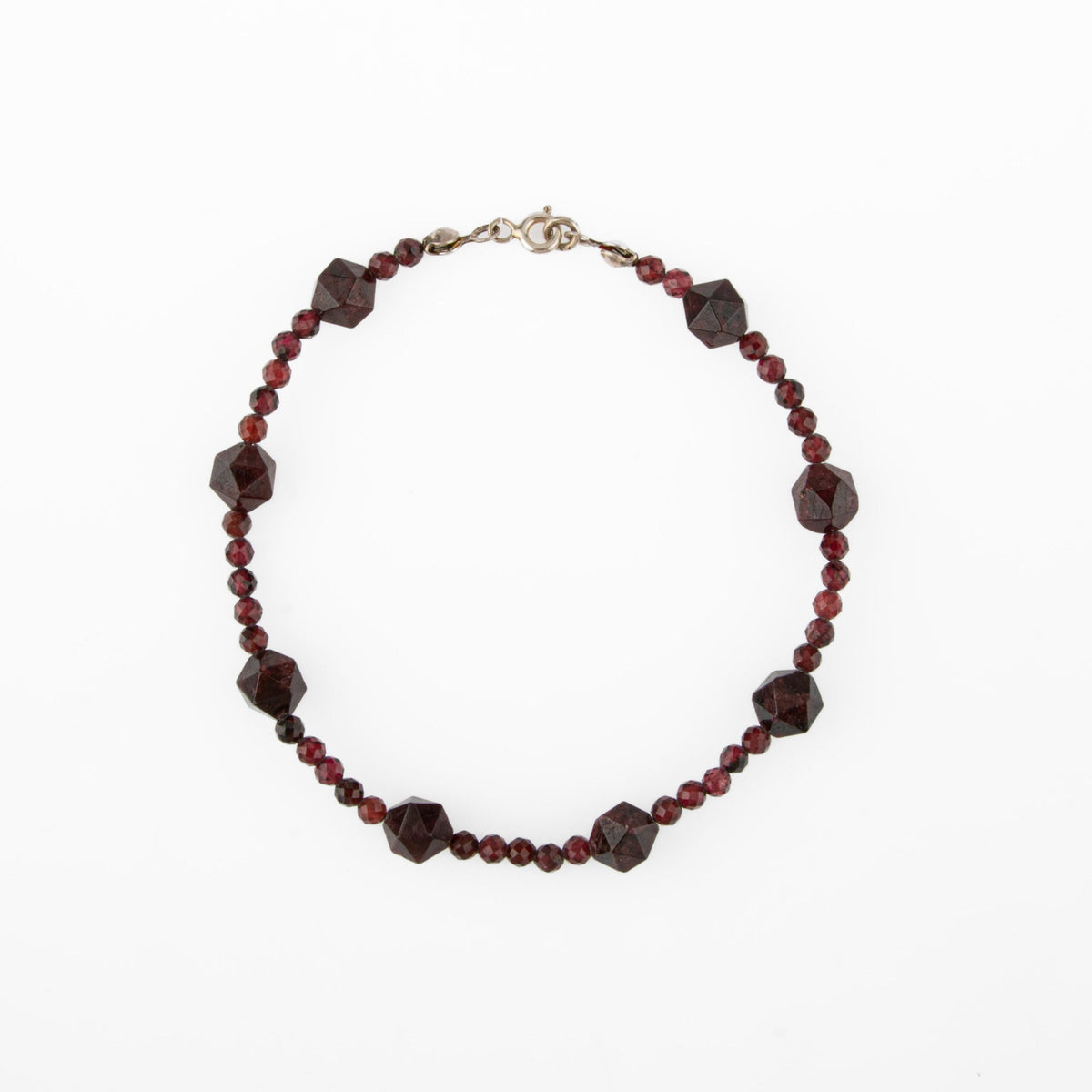 Lal Doğal Taş Gümüş Bileklik