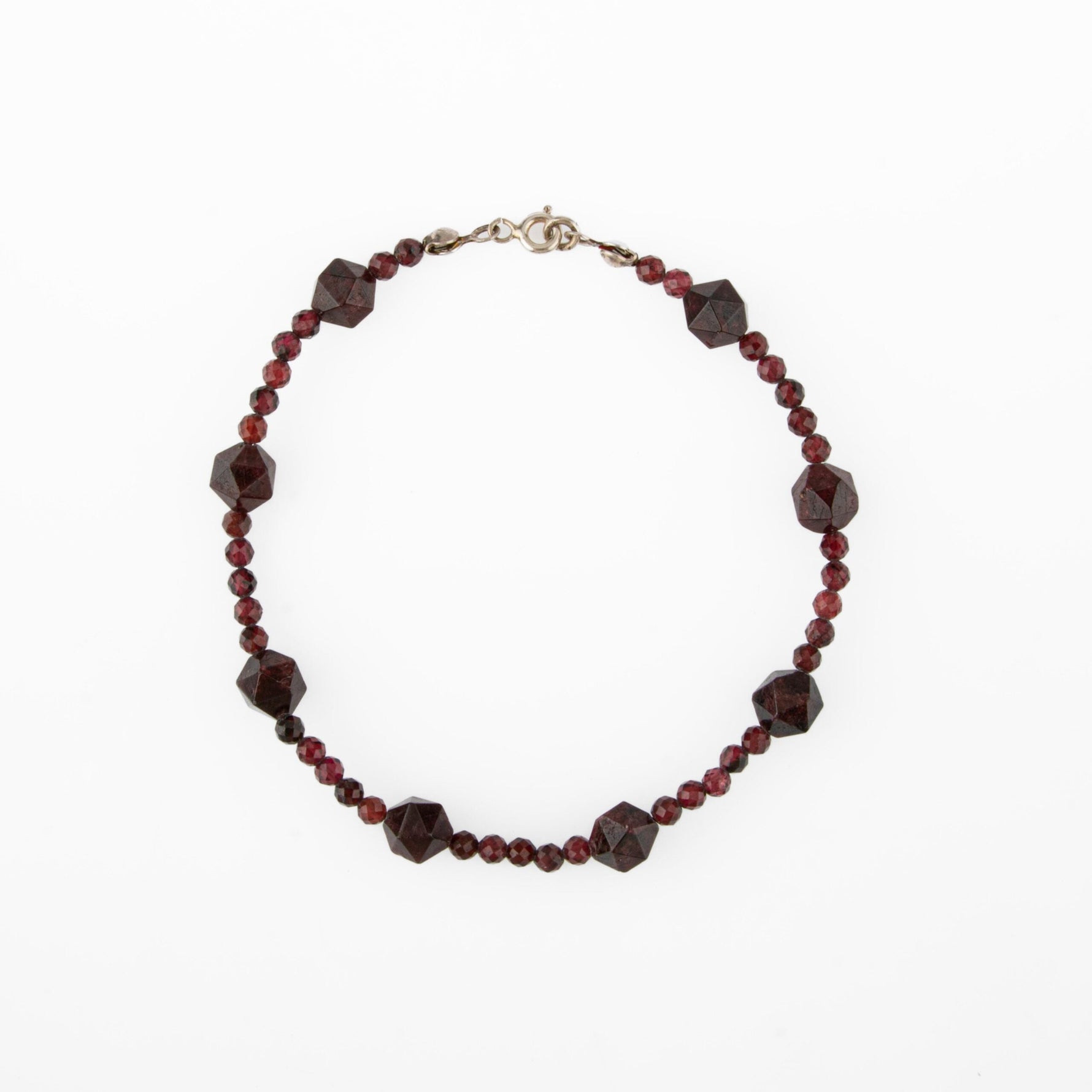 Lal Doğal Taş Gümüş Bileklik