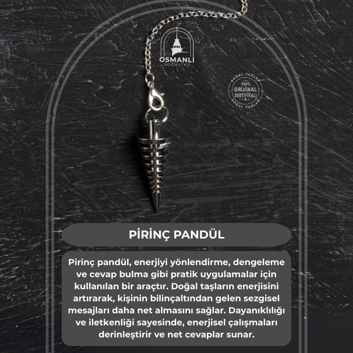 Osmanlı Doğal Taş Pirinç Pandül