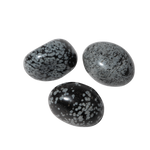 Karlı Obsidyen Doğal Taş Tımbıl El Taşı