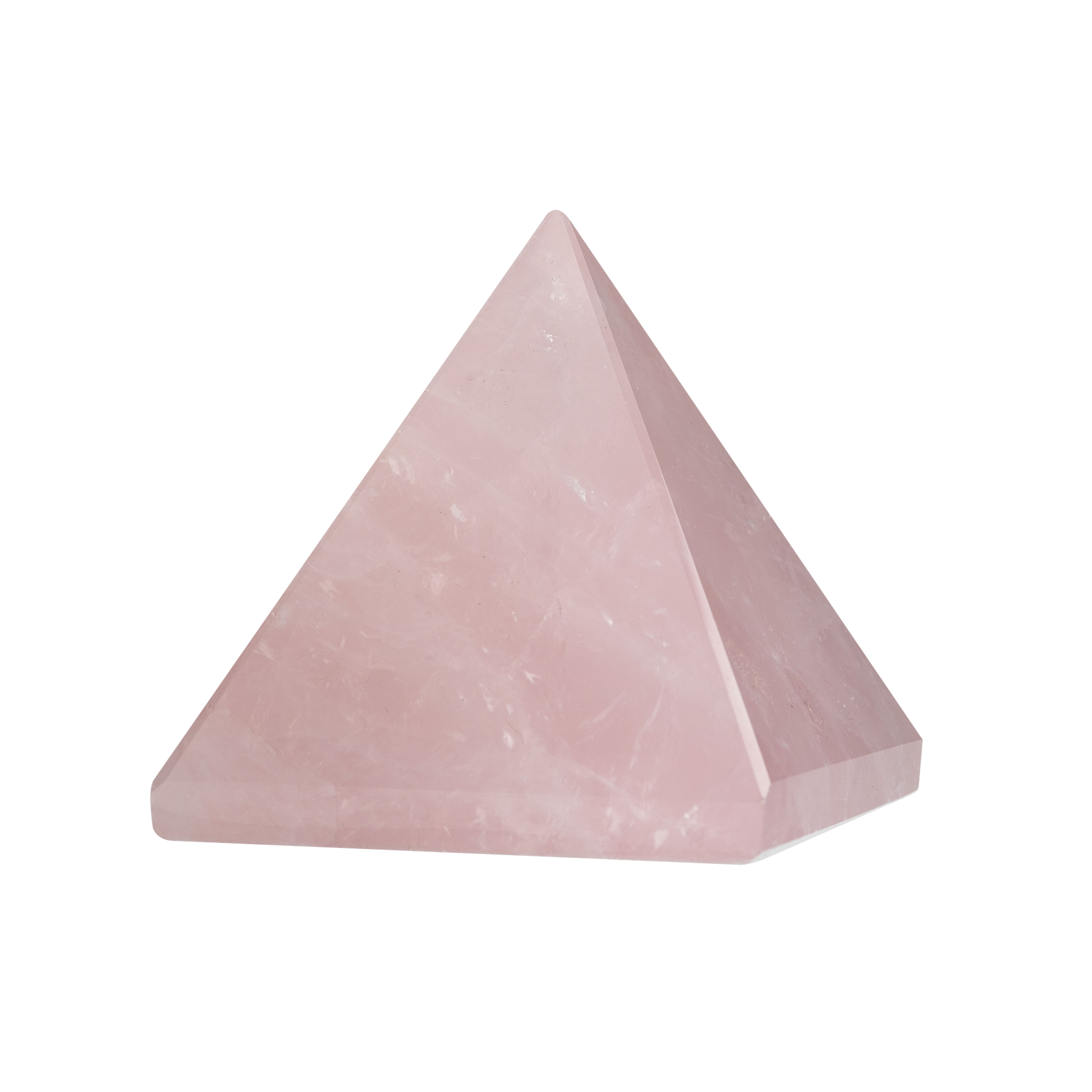 Pembe Kuvars Doğal Taş Piramit - 3cm