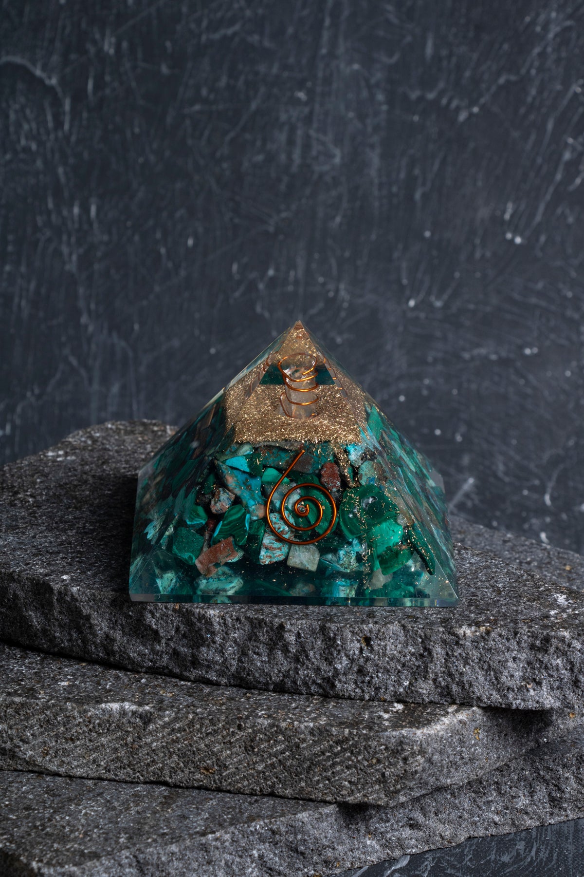 Sertifikalı Malahit Piramit