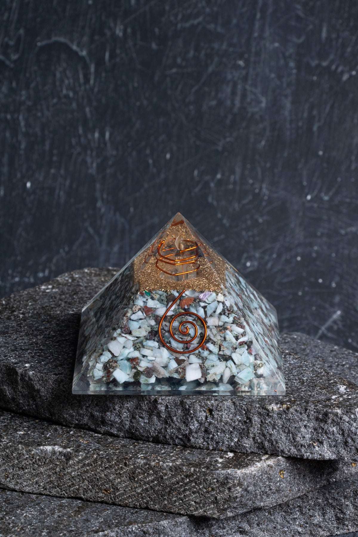 Sertifikalı Larimar Piramit