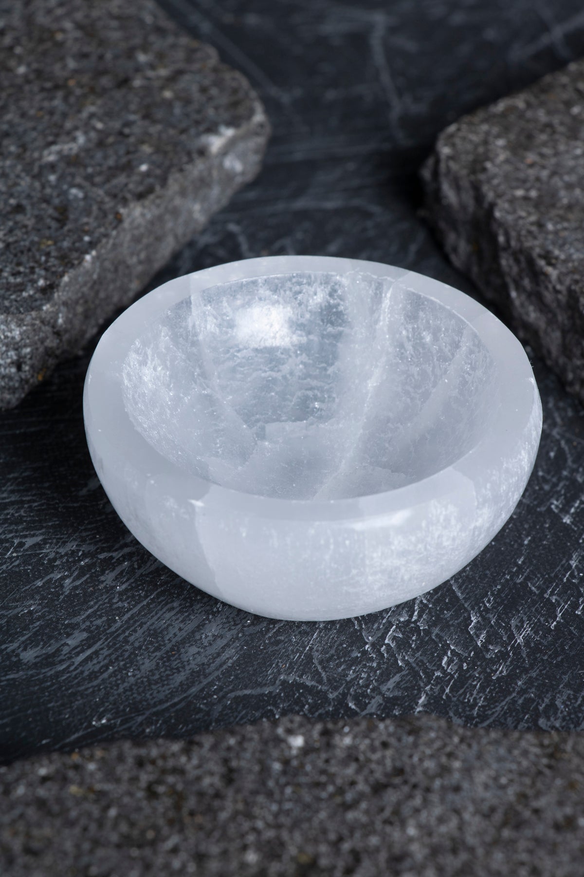 Sertifikalı Yuvarlak Selenit Tabak no.1