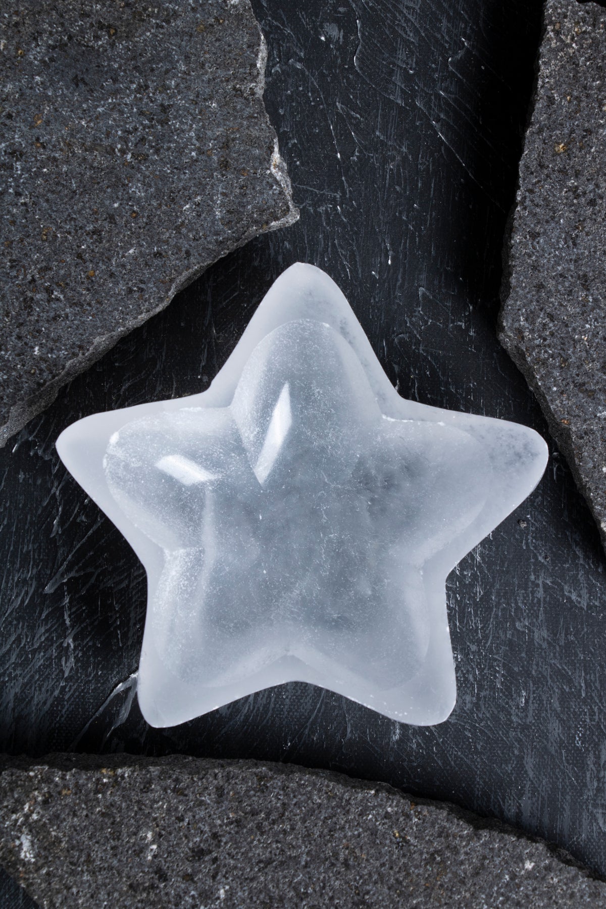 Sertifikalı Yıldız Selenit Tabak