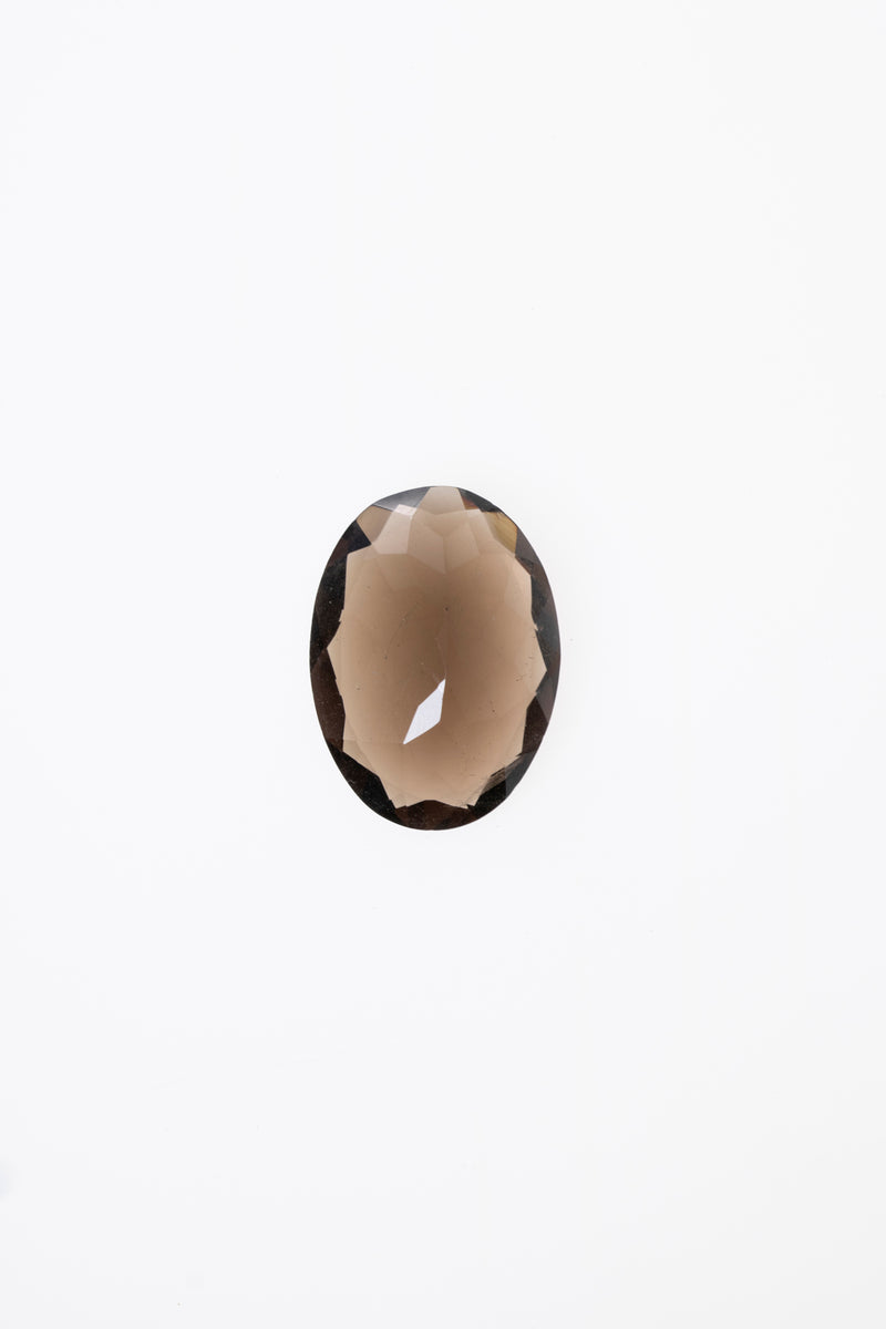 Oval Kesim Dumanlı Kuvars Kabaşon (S.K. 490)