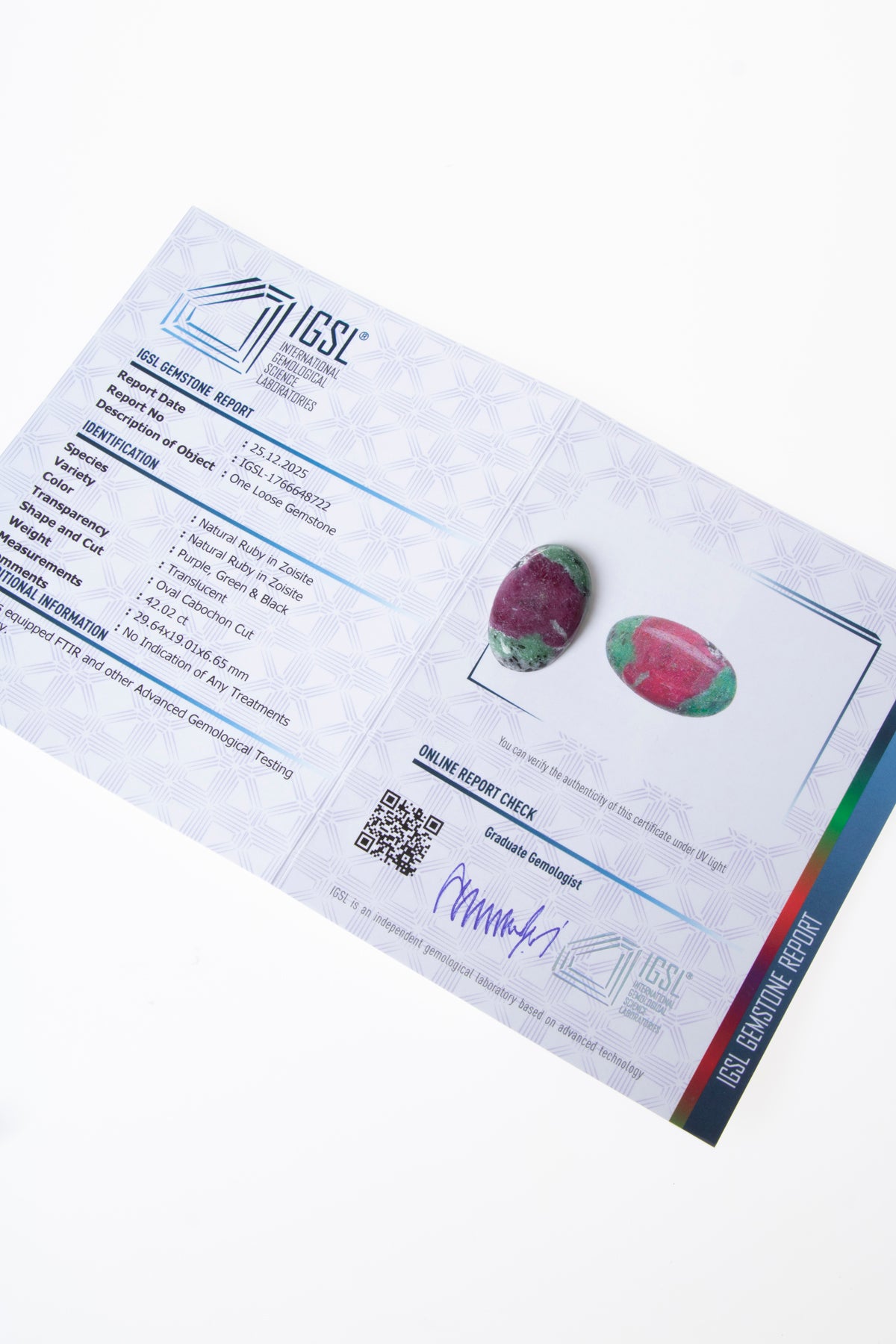 Oval Kesim Anyolit Kabaşon (S.K. 538)