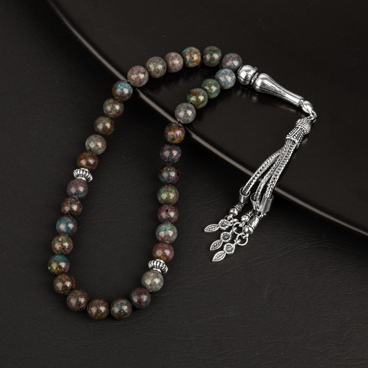 Ruby Kiyanit Doğal Taş Tesbih 33lük - 8mm